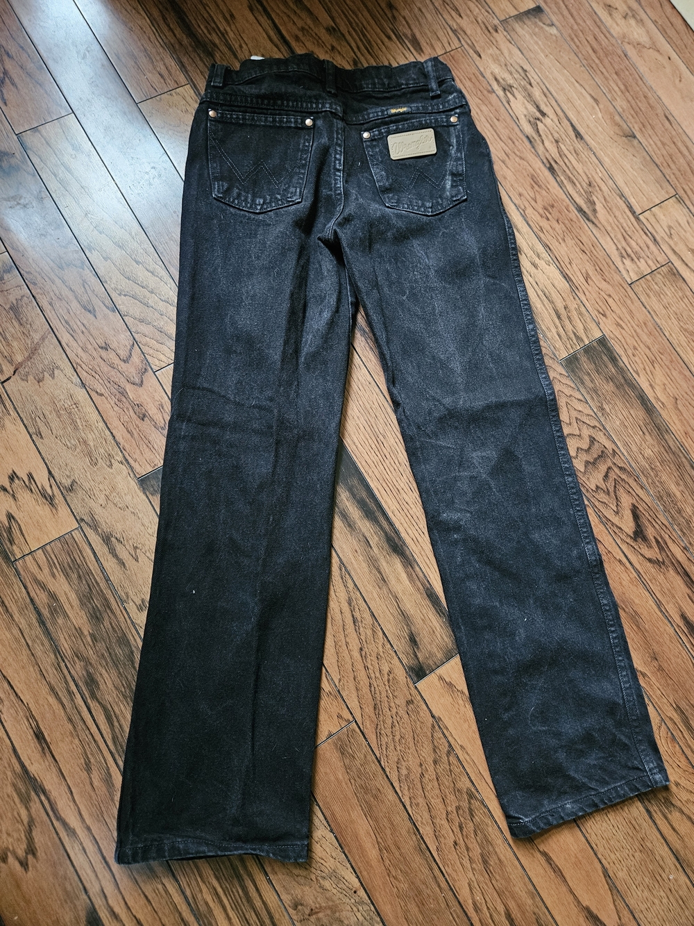 Classic WRANGLER Boy's Black Straight-Leg  Pants - Picture 4 of 6